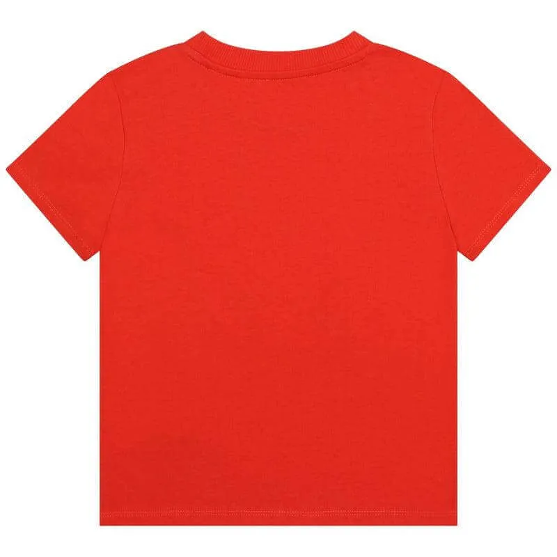T-shirt Girafe Orange pour Garçons