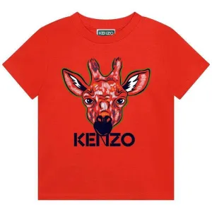 T-shirt Girafe Orange pour Garçons