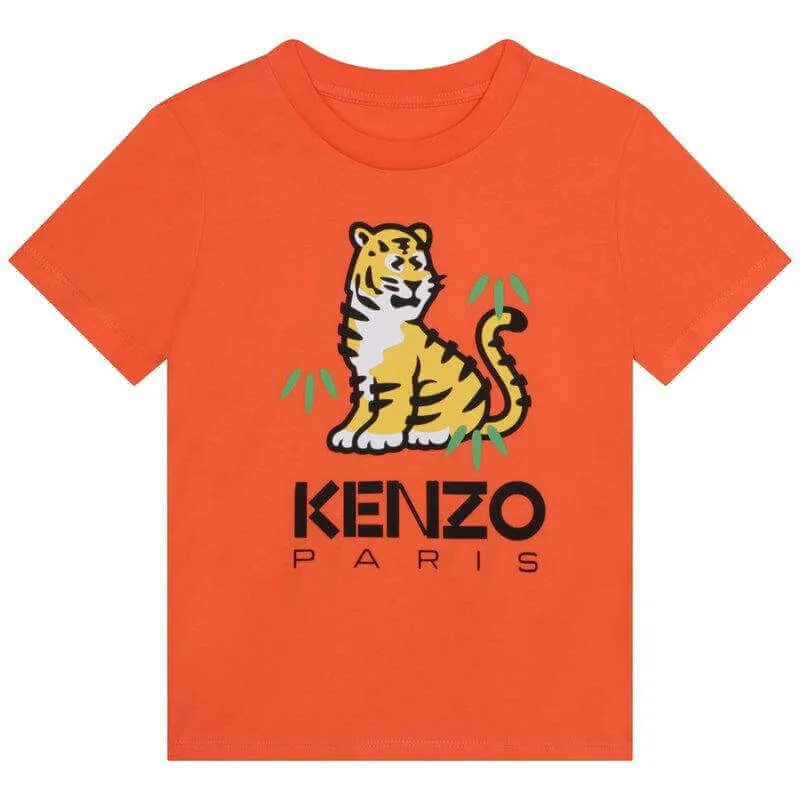 T-shirt Tiger KOTORA Orange pour Garçons