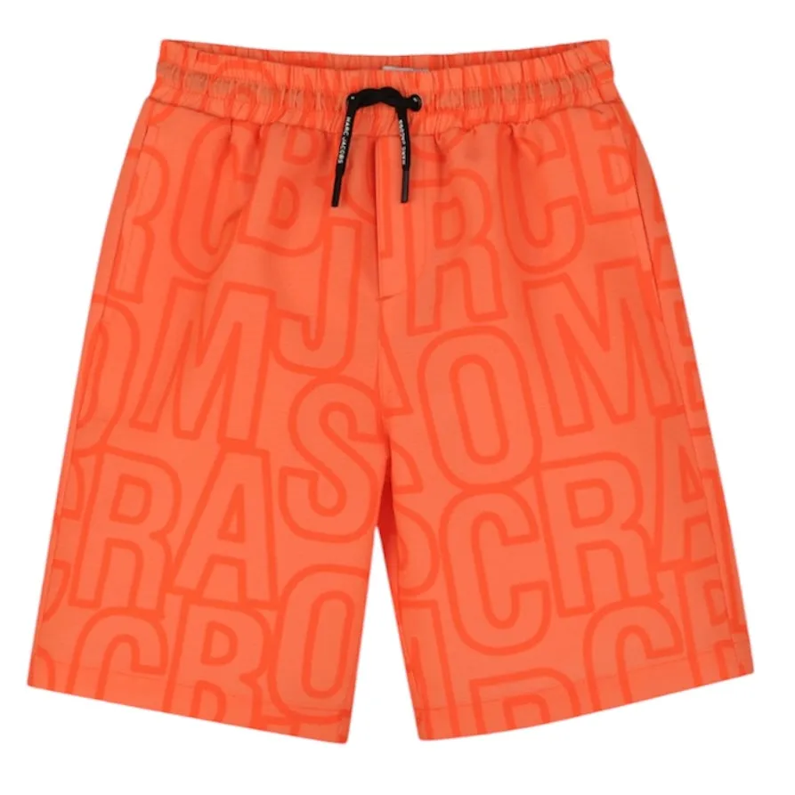 Short de bain pour garçon avec logo orange