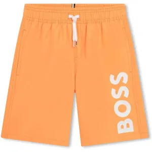 Short de bain pour garçons avec logo orange