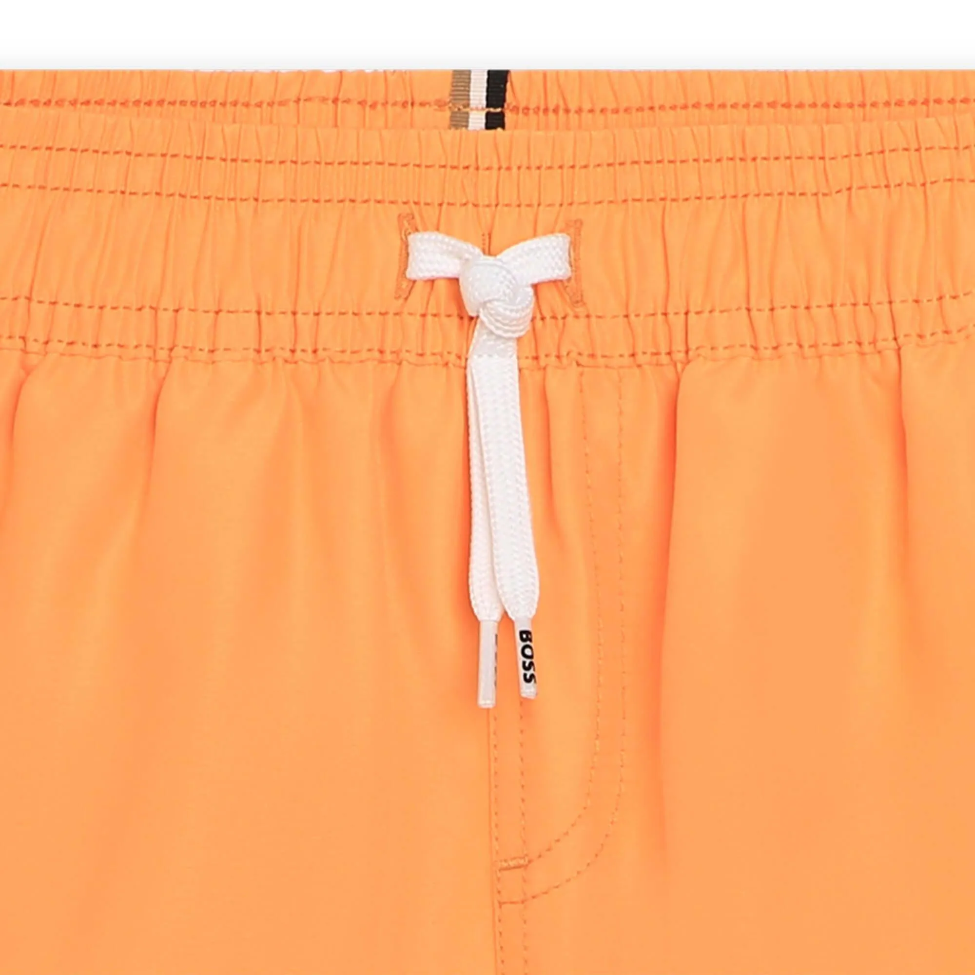Short de bain pour garçons avec logo orange