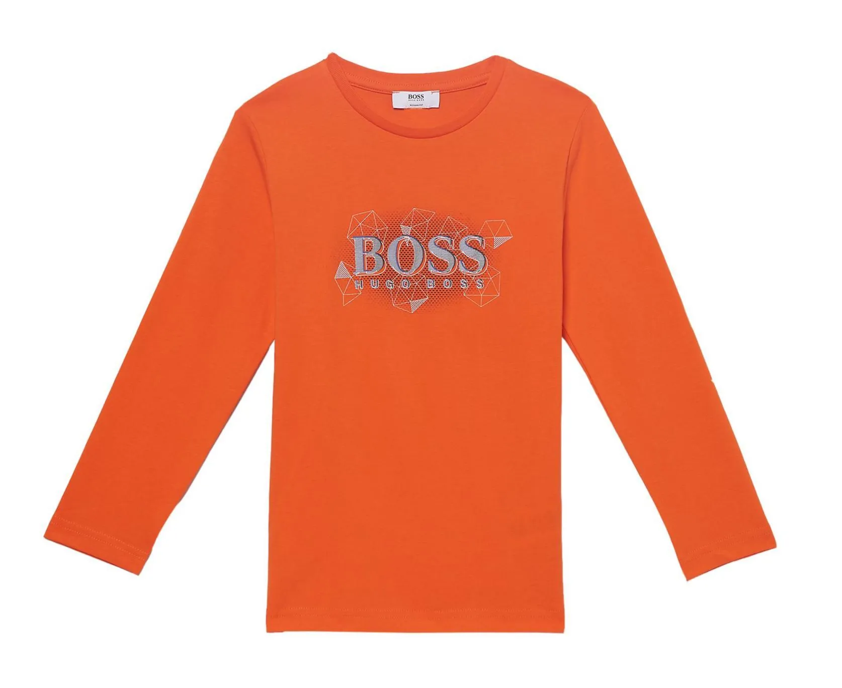 T-shirt à manches longues orange pour garçons