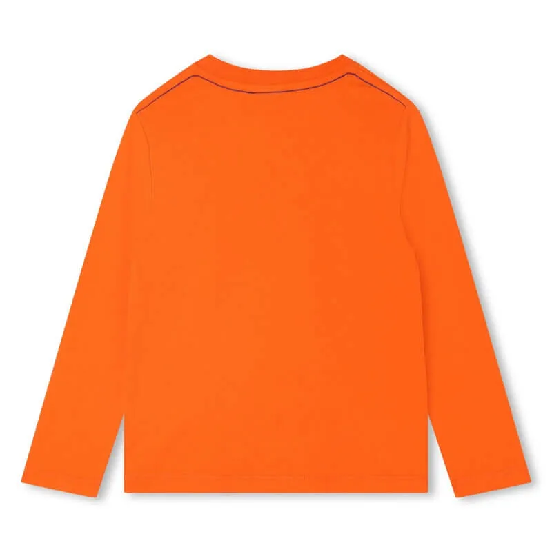 T-shirt bio orange pour garçons