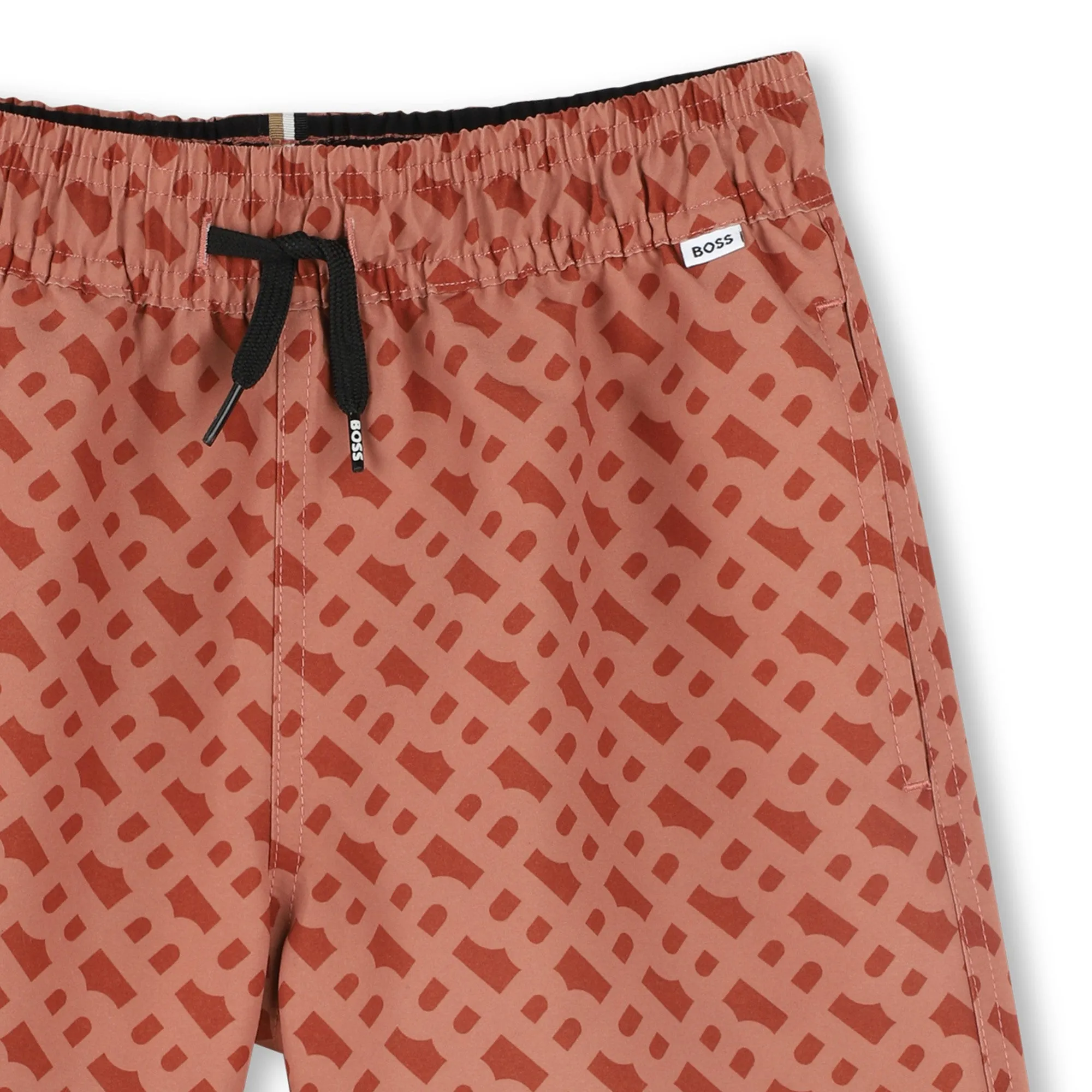 Short de bain orange pour garçons