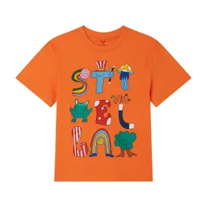 T-shirt orange pour garçons