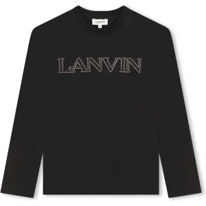 T-shirt pour garçons bio avec logo noir