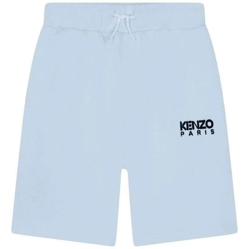 Shorts en jersey de coton bleu pâle pour garçons