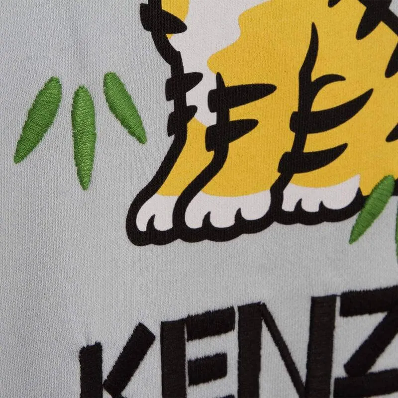 Pull à capuche en coton bleu pâle KOTORA pour garçons