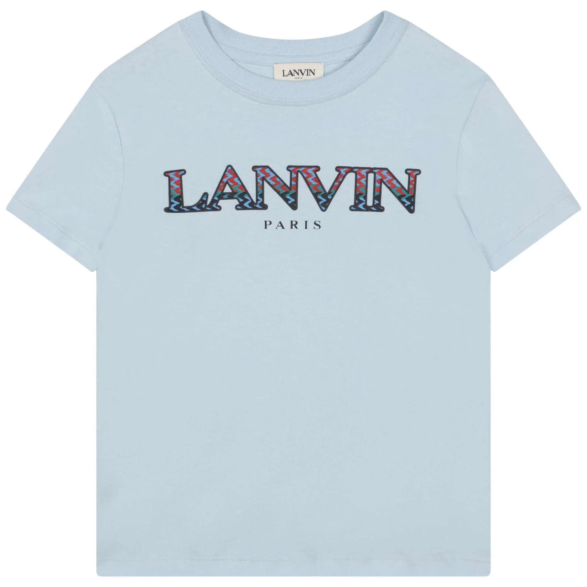 T-shirt pour garçons bleu pâle avec logo Curb