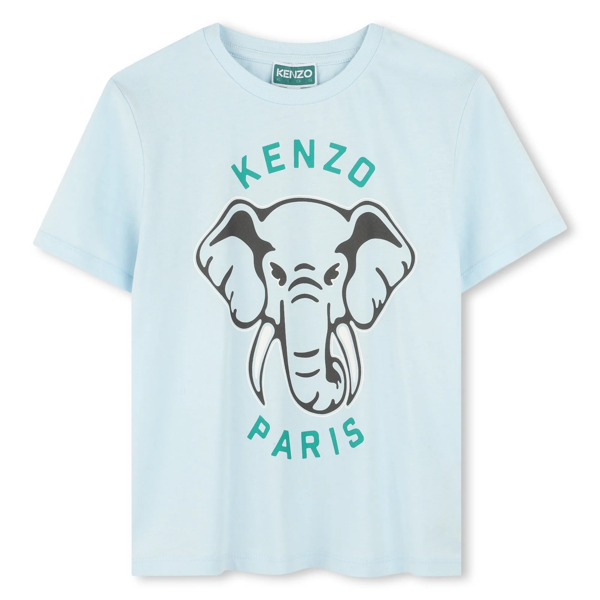 T-shirt éléphant bleu pâle pour garçons