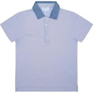 Polo bleu pâle pour garçons