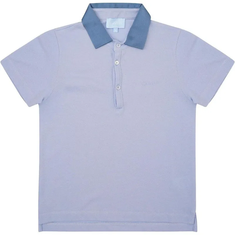 Polo bleu pâle pour garçons