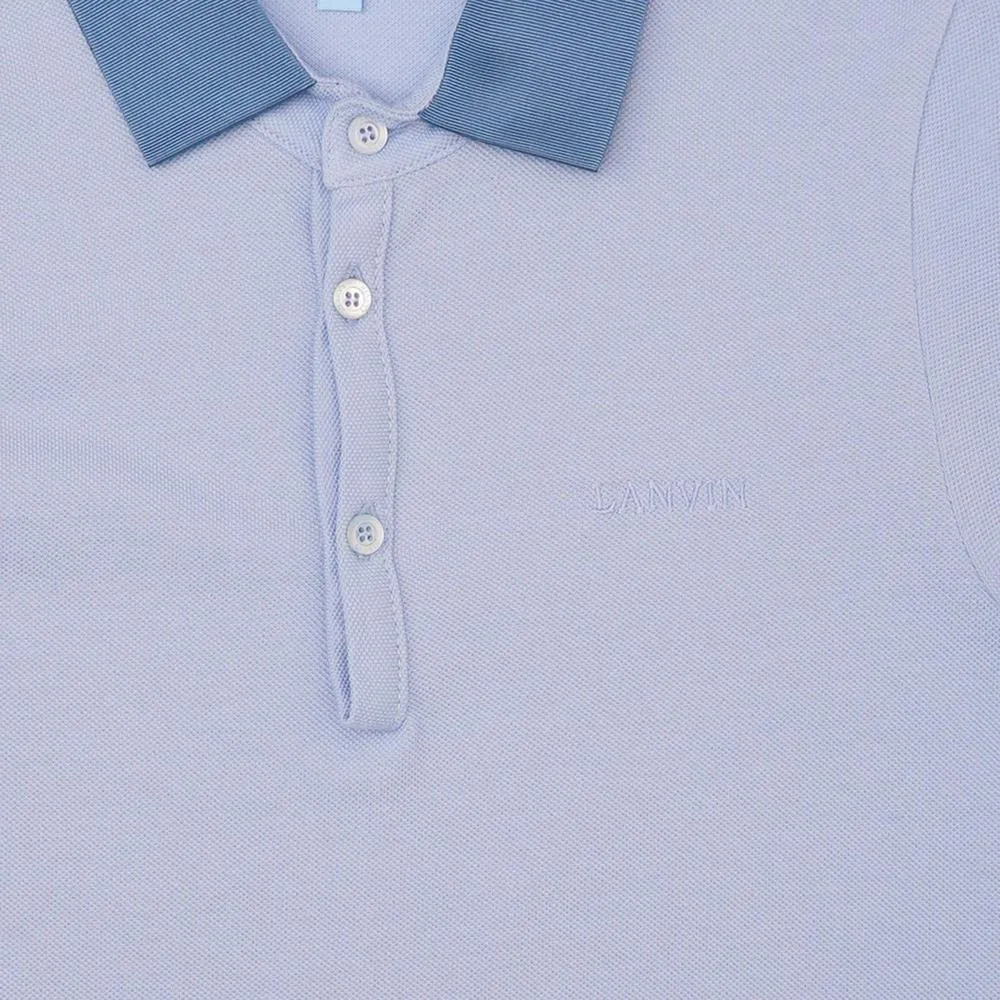 Polo bleu pâle pour garçons