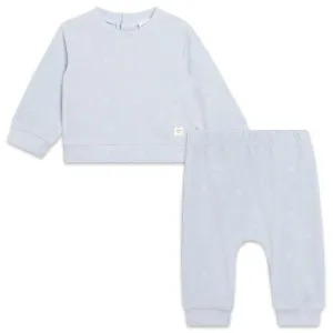 Sweat-shirt bleu pâle et jogging pour garçons