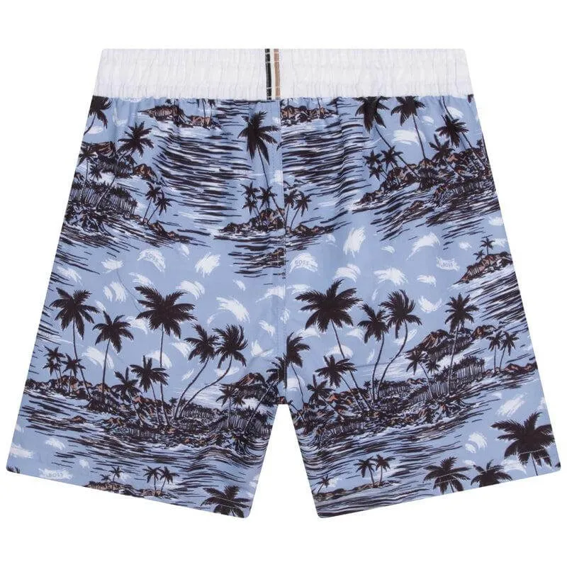 Short de bain palmier pour garçons