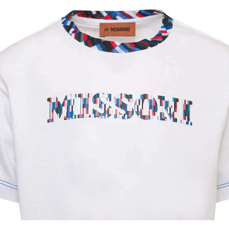 T-shirt pour garçons avec logo imprimé en pixels
