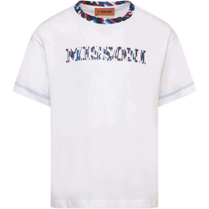 T-shirt pour garçons avec logo imprimé en pixels