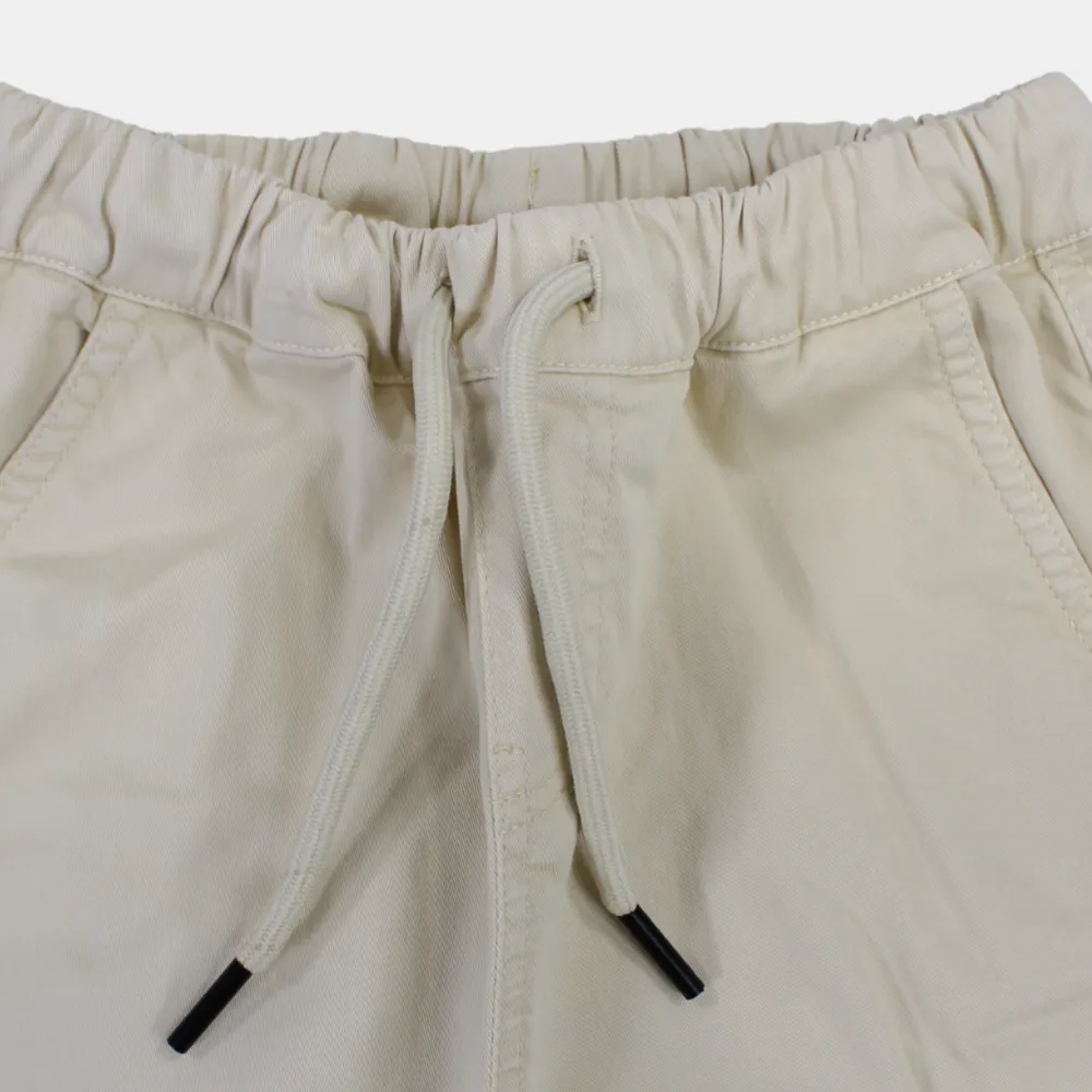Pantalons cargo en gabardine unis pour garçons