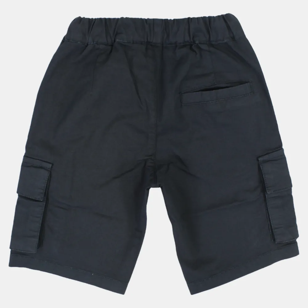 Shorts cargo en gabardine unis pour garçons
