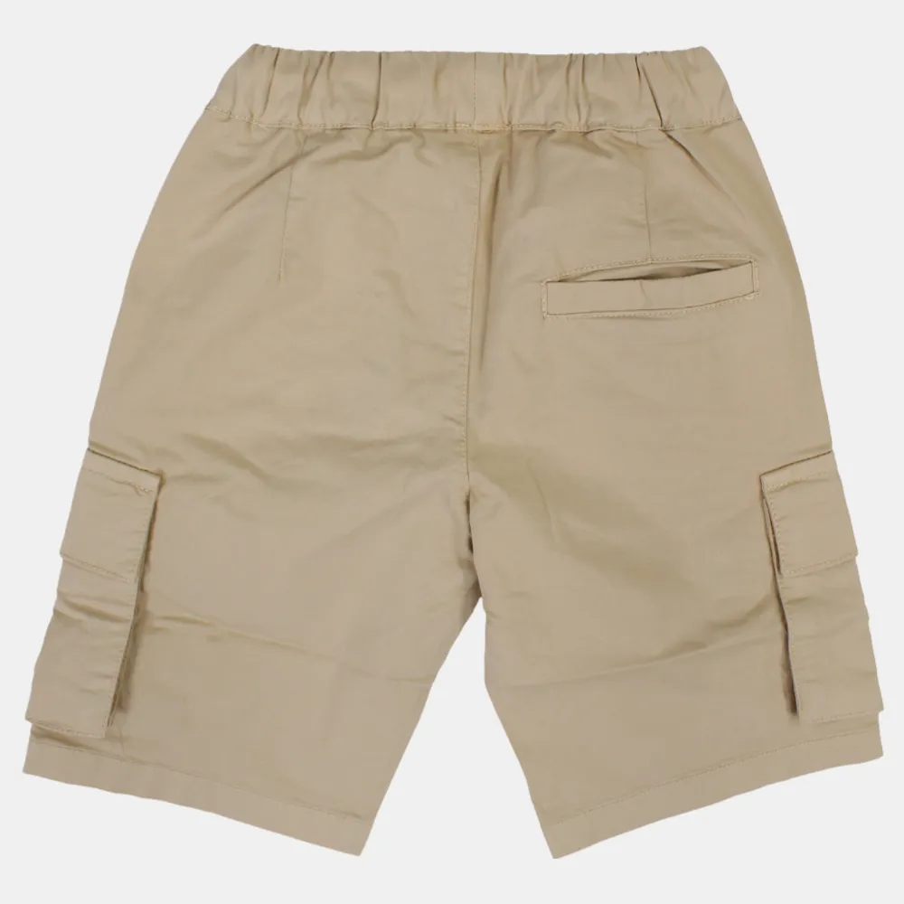 Shorts cargo en gabardine unis pour garçons