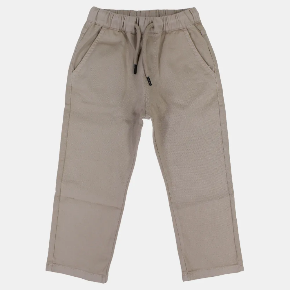 Pantalon en gabardine uni pour garçons