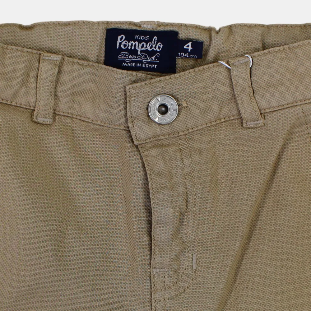 Shorts en gabardine unis pour garçons