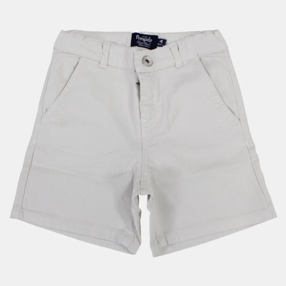 Shorts en gabardine unis pour garçons