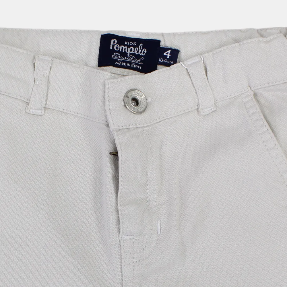 Shorts en gabardine unis pour garçons