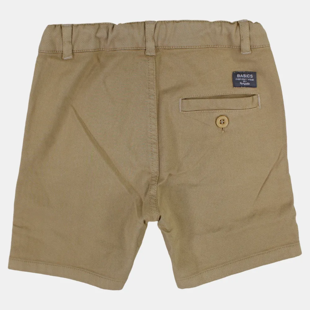 Shorts en gabardine unis pour garçons