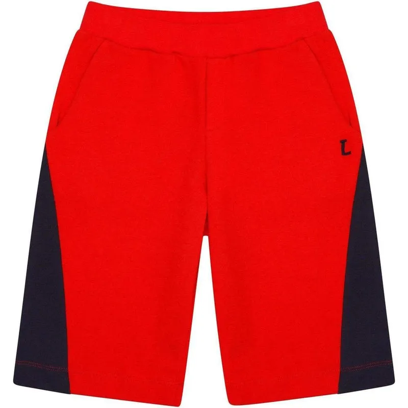 Shorts Garçon Rouge et Marine