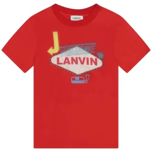 T-shirt Rouge Las Vegas pour Garçons