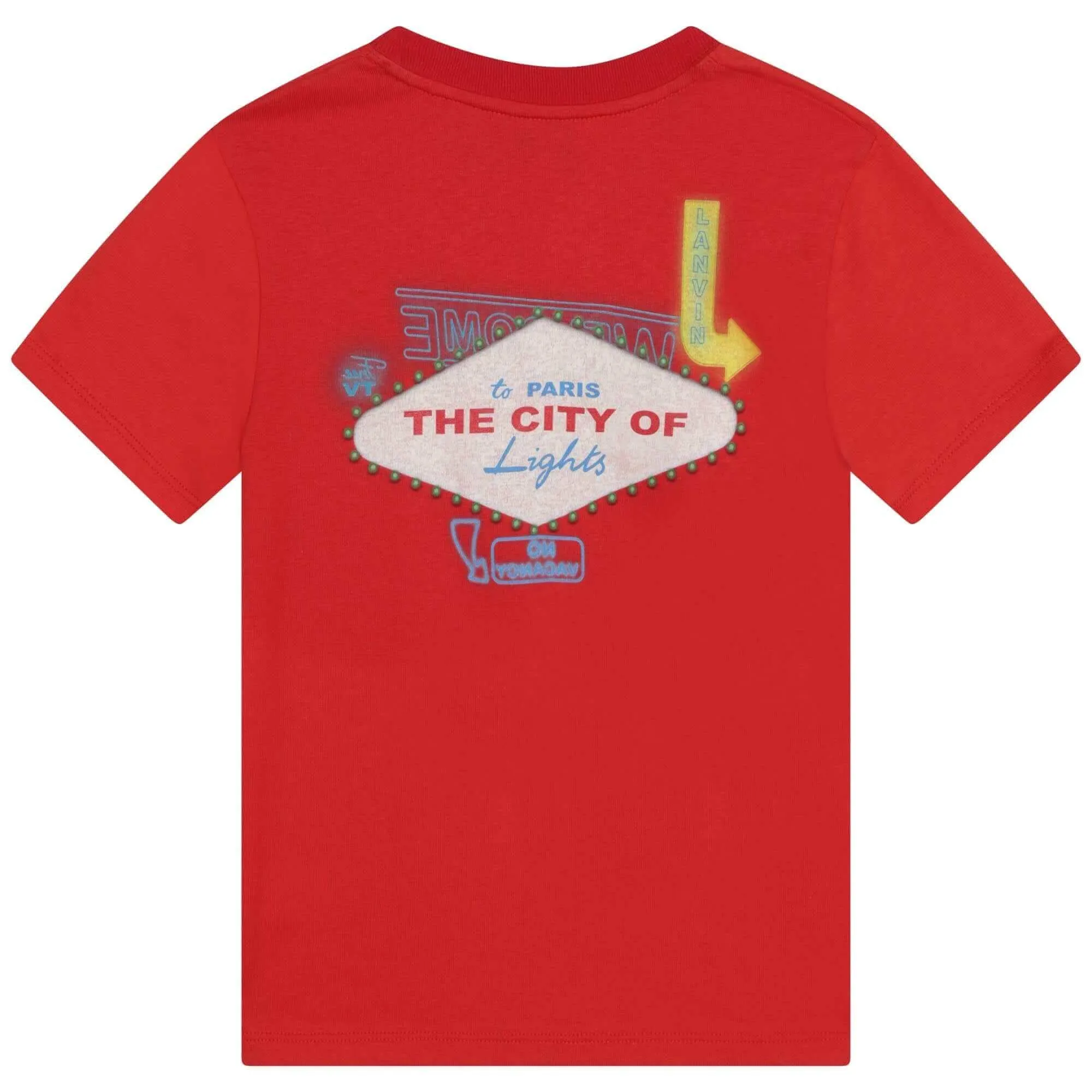 T-shirt Rouge Las Vegas pour Garçons