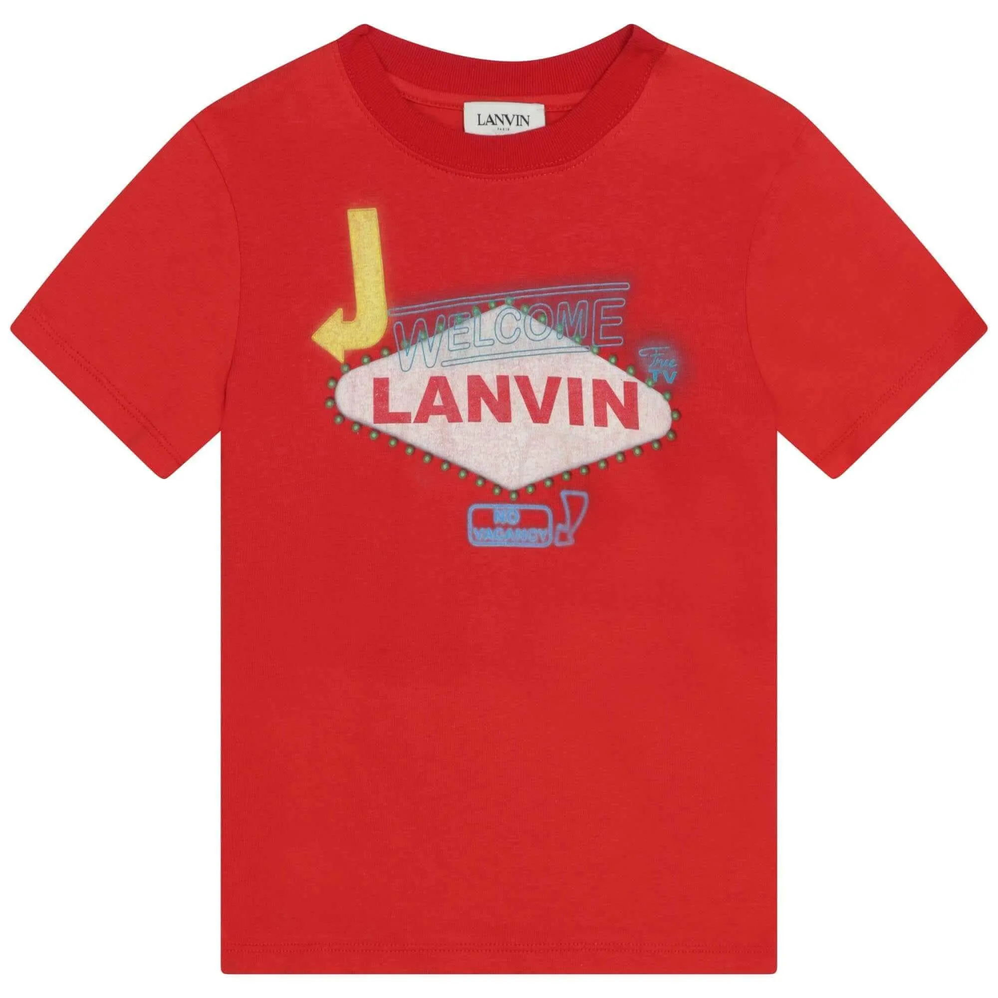 T-shirt Rouge Las Vegas pour Garçons