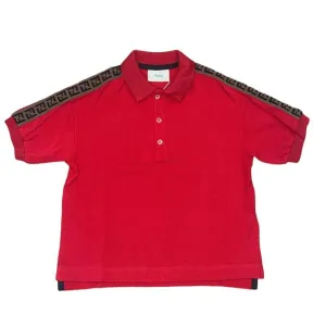 Polo à logo rouge pour garçons