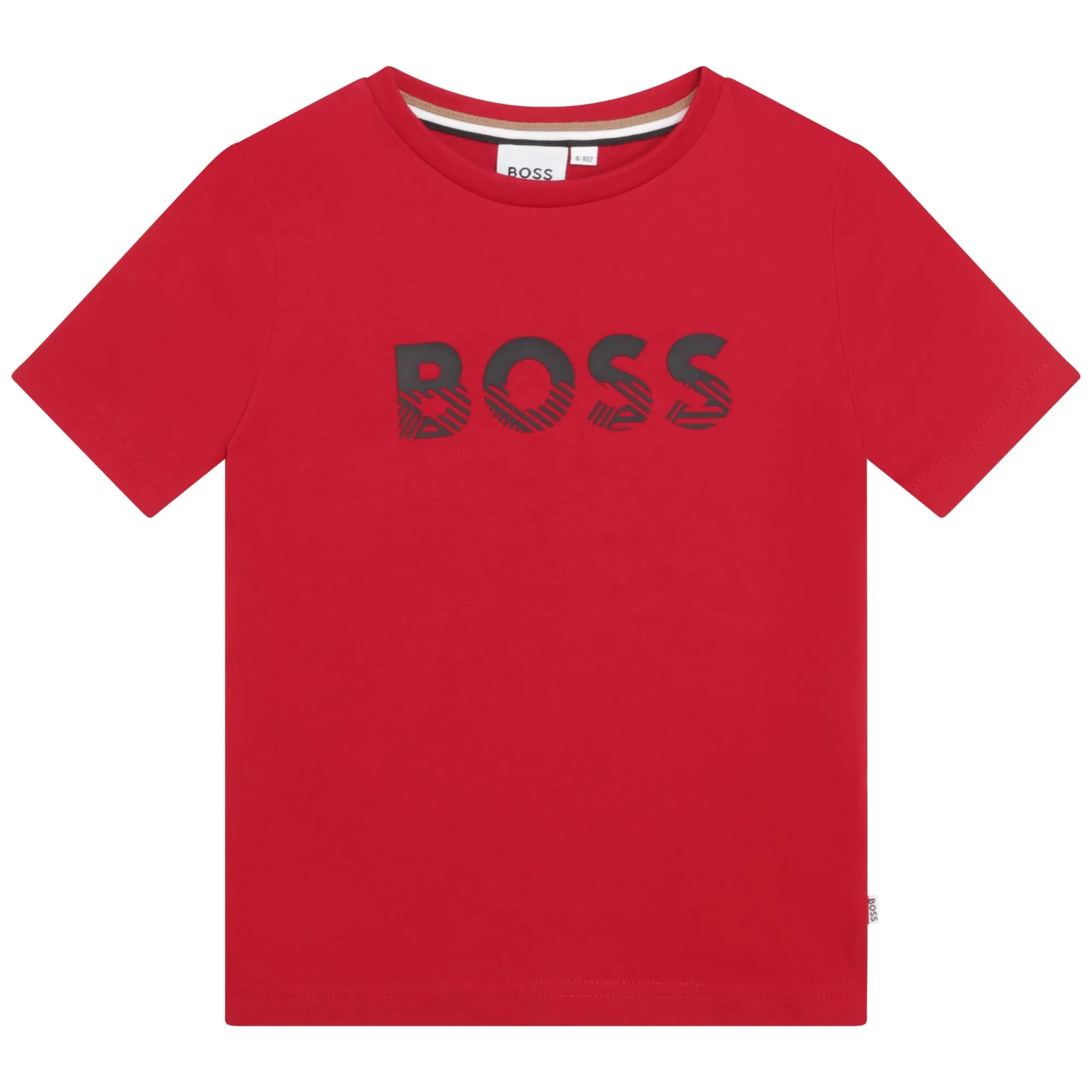 T-shirt à manches courtes avec logo rouge pour garçons