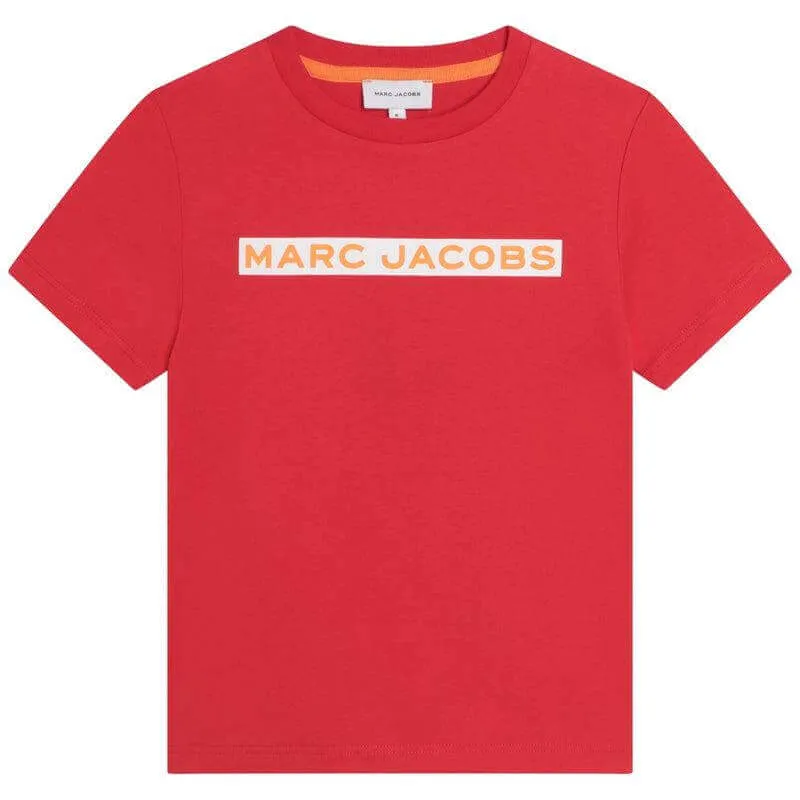 T-shirt pour garçons avec logo rouge