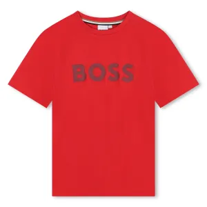 T-shirt à manches courtes rouge pour garçons