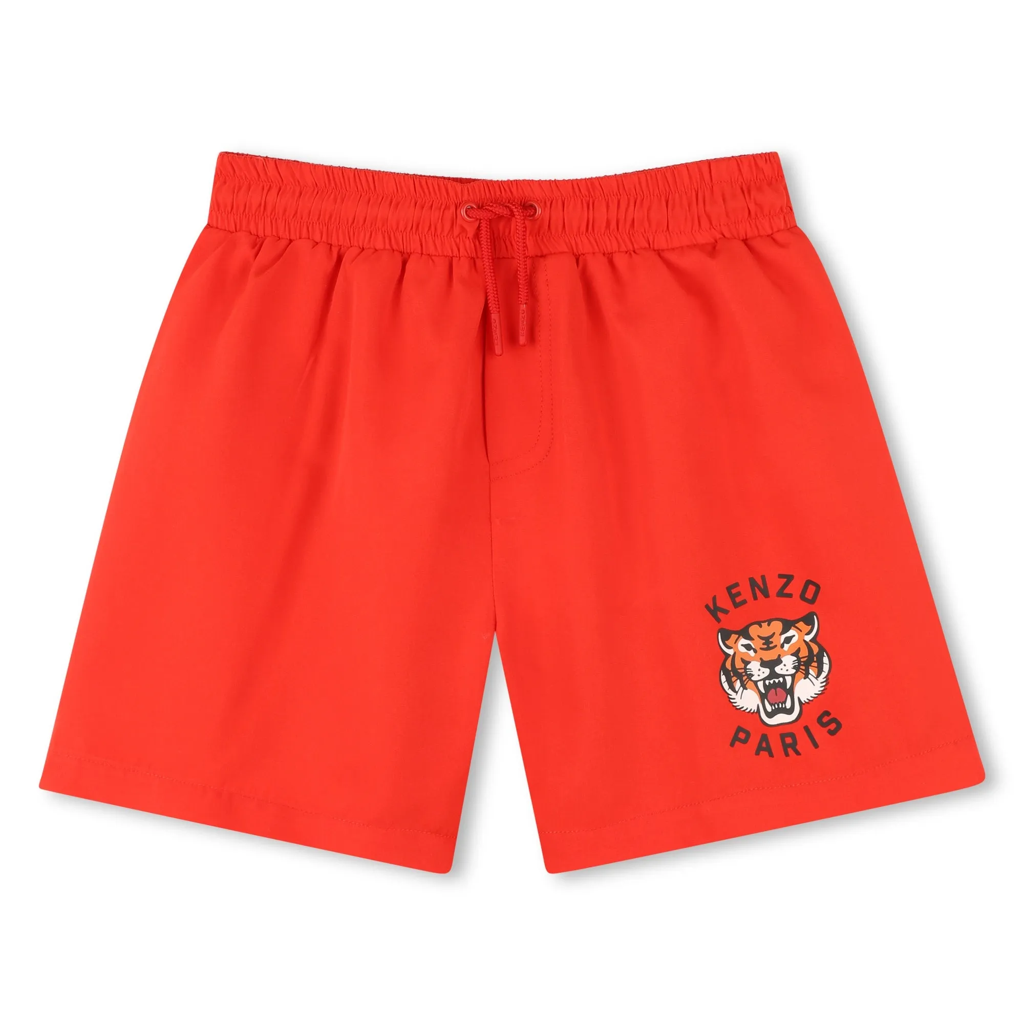 Maillot de bain short rouge tigre pour garçons