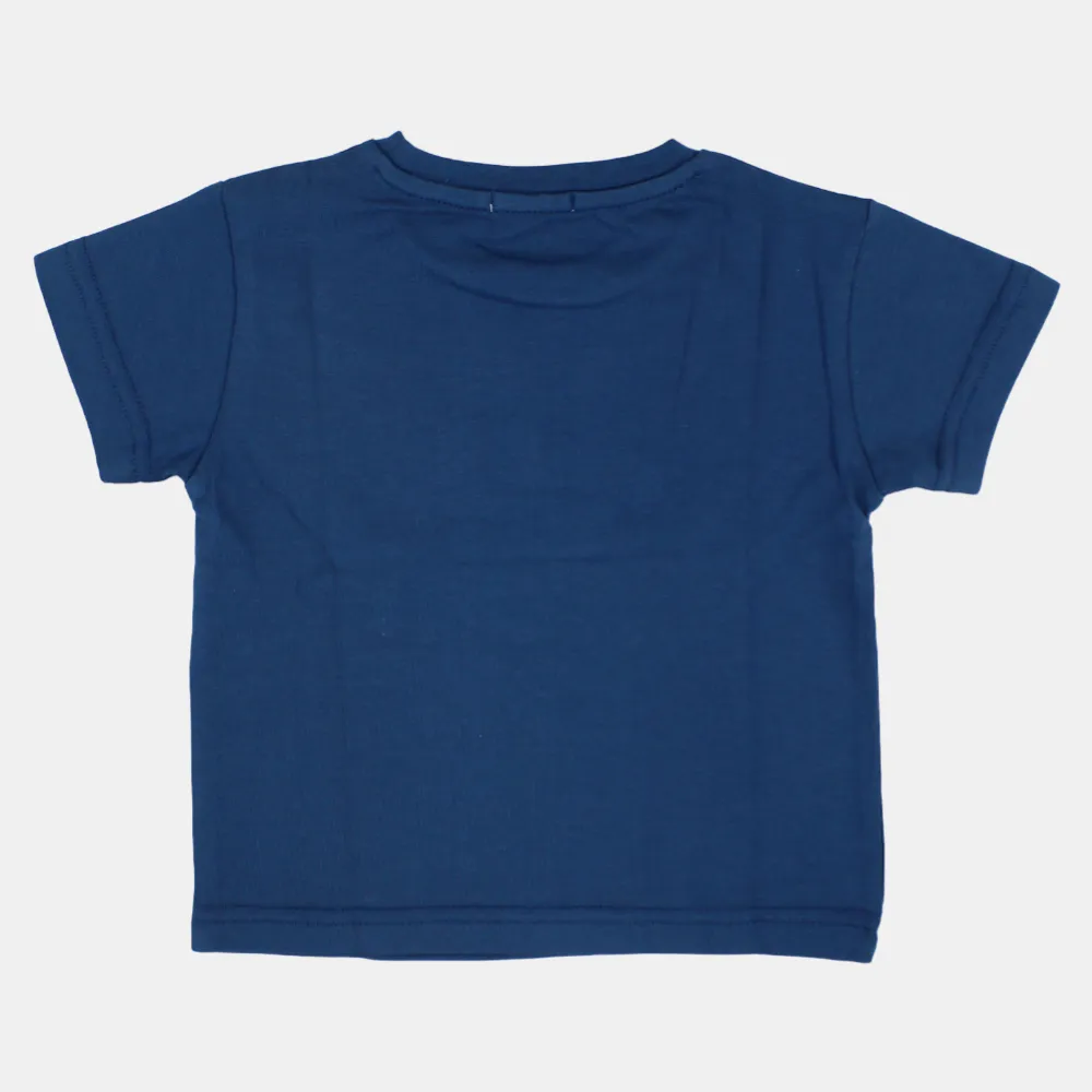 T-shirt en coton à manches courtes pour garçons avec impression de crocodile heureux