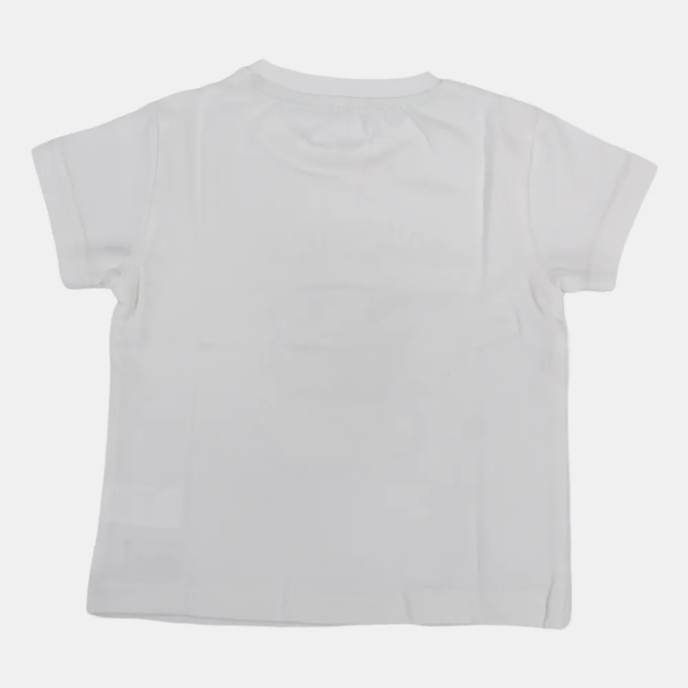 T-shirt en coton à manches courtes pour garçons avec motif crocodile surf