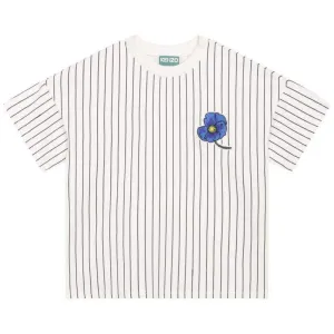T-shirt à fleurs rayé pour garçons
