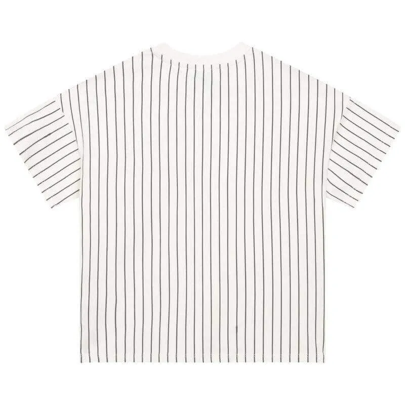 T-shirt à fleurs rayé pour garçons