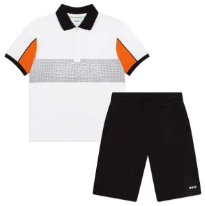 Ensemble de Shorts Polo à Rayures pour Garçons