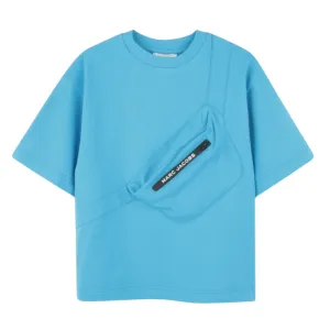 T-shirt avec sac turquoise pour garçons