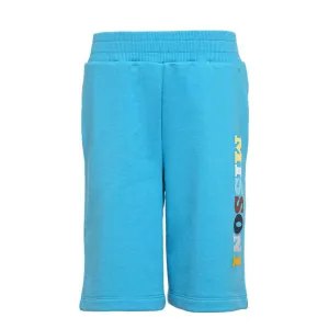 Short à logo turquoise pour garçons