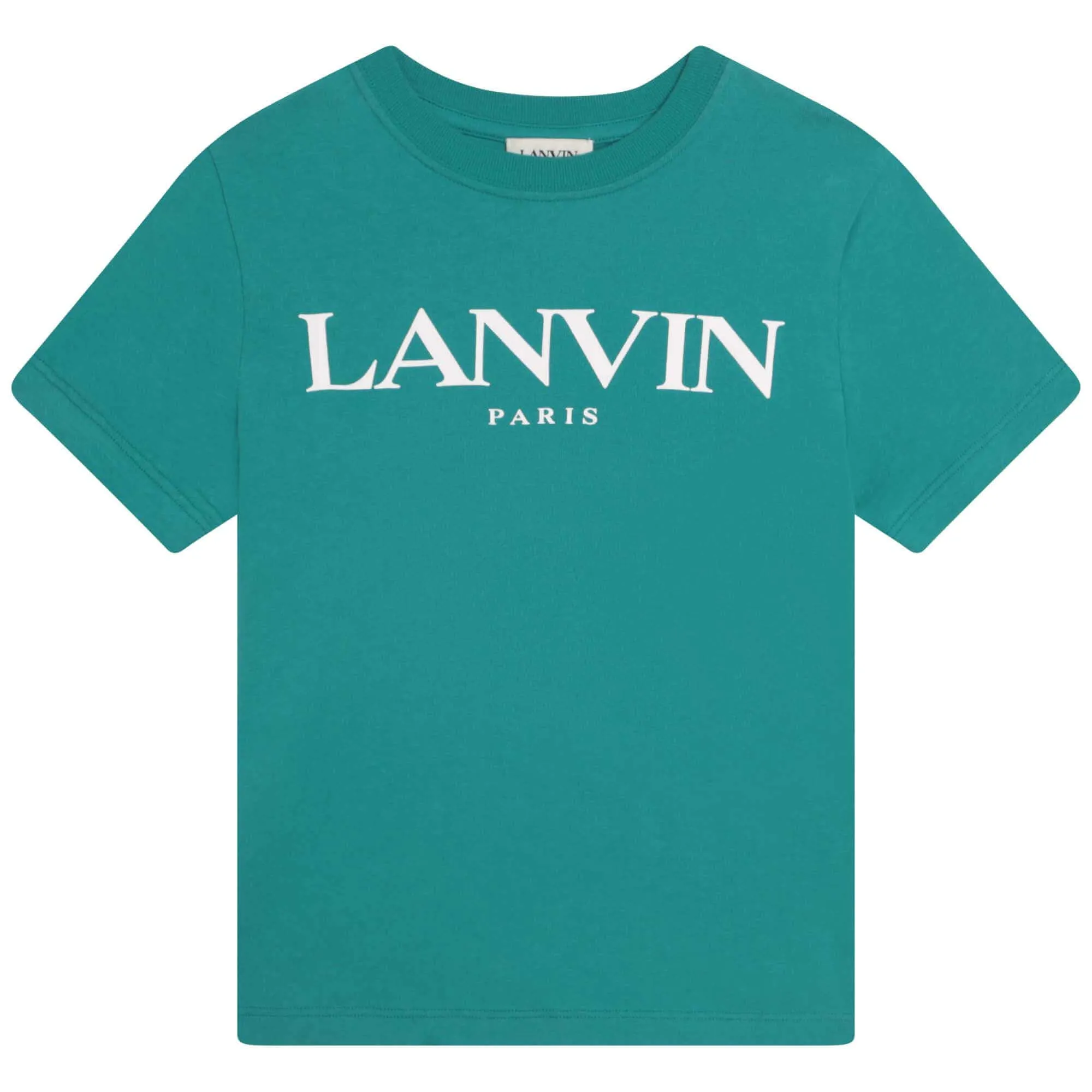 T-shirt pour garçons avec logo turquoise