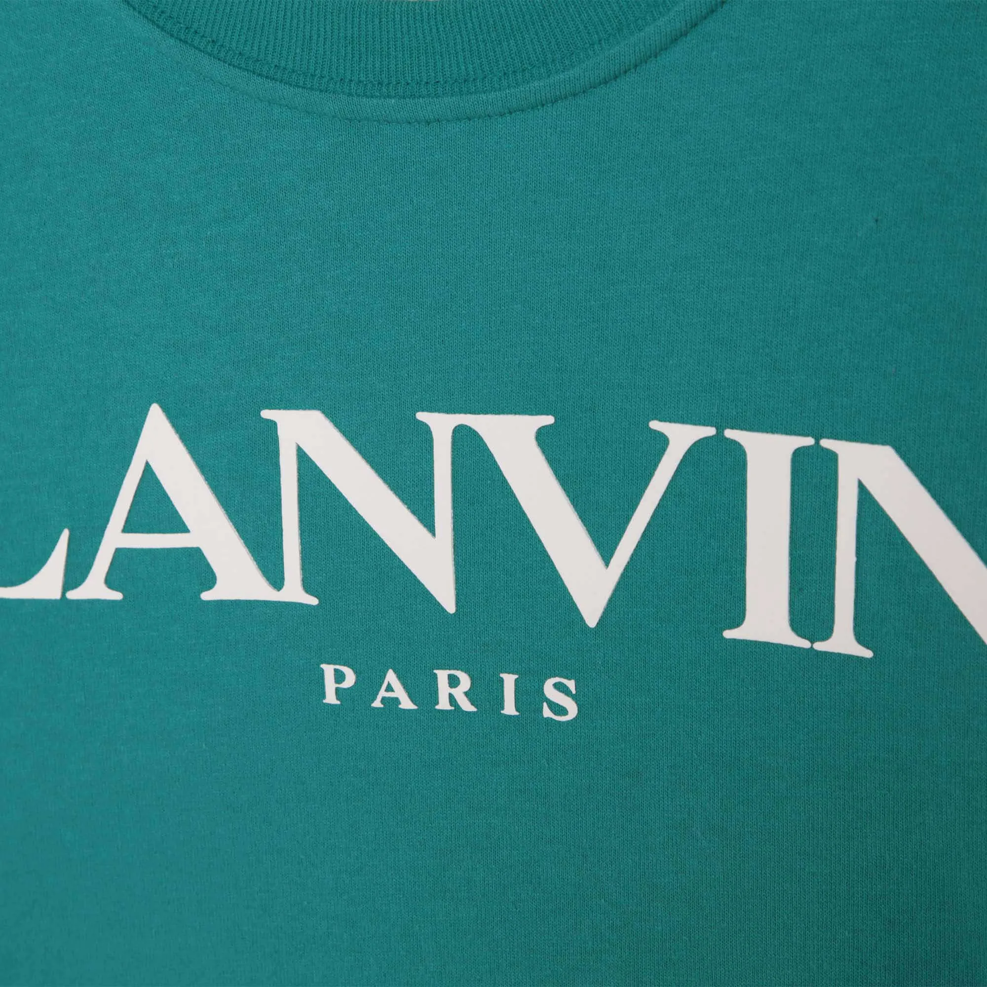 T-shirt pour garçons avec logo turquoise