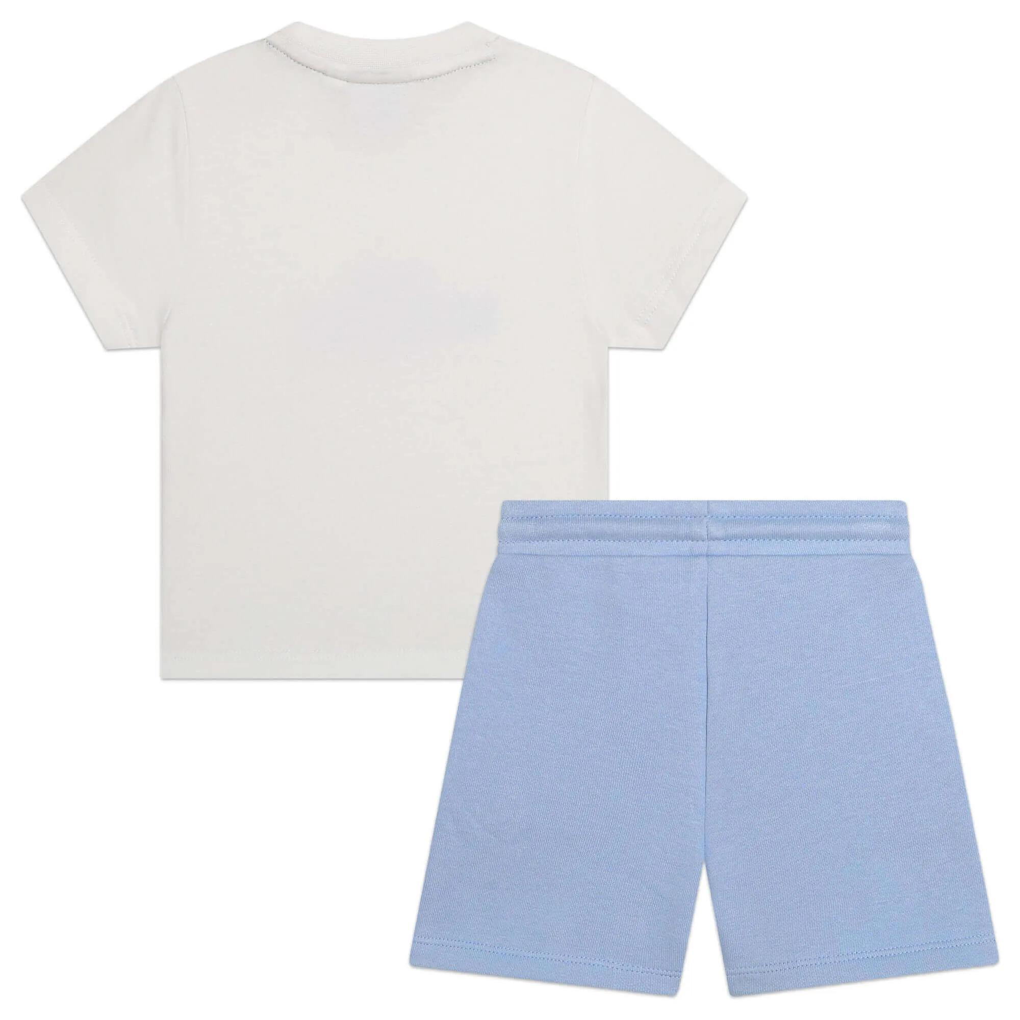 Ensemble court pour garçons blanc et bleu pâle