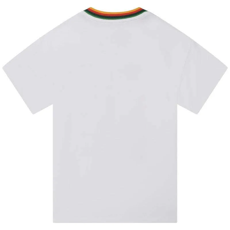 T-shirt Blanc en Bambou avec Tigre pour Garçons